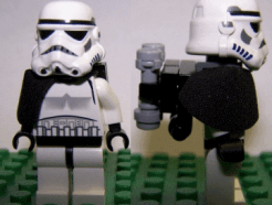 Lego Minifigura - Stormtrooper (Tatooine) with Black Pauldron, Re-Breather on Back