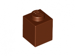 Lego alkatrész - Reddish Brown Brick 1x1