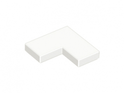 Lego alkatrész - White Tile 2x2 Corner