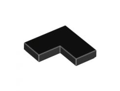 Lego alkatrész - Black Tile 2x2 Corner