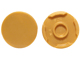 Lego alkatrész - Pearl Gold Tile, Round 2x2 with Bottom Stud Holder