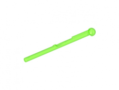 Lego alkatrész - Trans-Bright Green Bar 8L with Round End (Spring Shooter Dart)