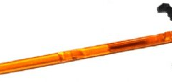 Lego alkatrész - Trans-Orange Bar 8L with Black Arrow End (Spring Shooter Dart)