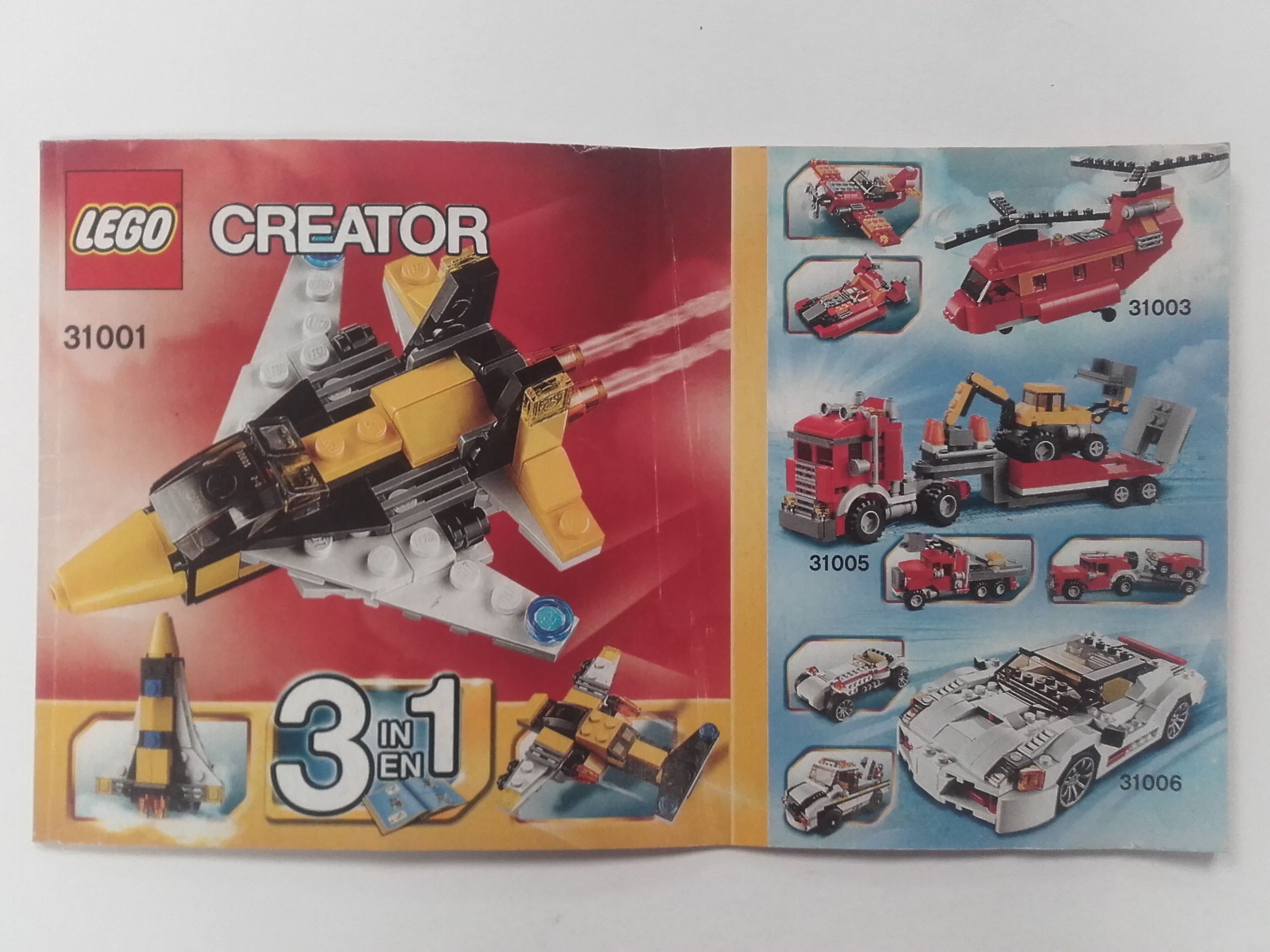 Lego Creator – Összeszerelési útmutató 31001
