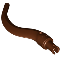 Lego alkatrész - Reddish Brown Appendage Bladed with Pin (Tail, Plant Limb)