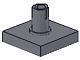Lego alkatrész - Dark Bluish Gray Tile, Modified 2x2 with Pin