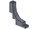 Lego alkatrész - Dark Bluish Gray Brick, Arch 1x5x4 Inverted