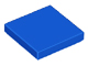 Lego alkatrész - Blue Tile 2x2 with Groove