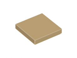 Lego alkatrész - Dark Tan Tile 2x2 with Groove