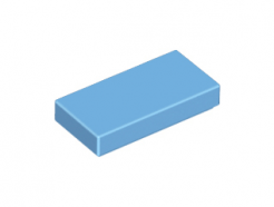 Lego alkatrész - Medium Blue Tile 1x2 with Groove