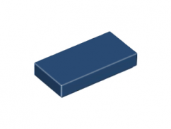 Lego alkatrész - Dark Blue Tile 1x2 with Groove