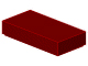 Lego alkatrész - Dark Red Tile 1x2 with Groove