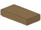 Lego alkatrész - Dark Tan Tile 1x2 with Groove