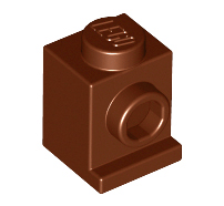 Lego alkatrész - Reddish Brown Brick, Modified 1x1 with Headlight