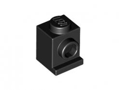 Lego alkatrész - Black Brick, Modified 1x1 with Headlight