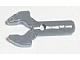 Lego alkatrész - Dark Bluish Gray Bar 1L with Clip Mechanical Claw, Cut Edges and Hole on Side