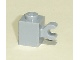 Lego alkatrész - Light Bluish Gray Brick, Modified 1x1 with Clip Horizontal