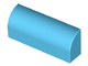 Lego alkatrész - Medium Azure Brick, Modified 1x4x1 1/3 No Studs, Curved Top