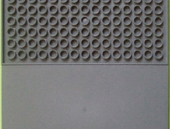 Lego alkatrész - Dark Bluish Gray Tile 8x16 with Bottom Tubes