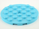 Lego alkatrész - Medium Azure Plate, Round 6x6 with Hole