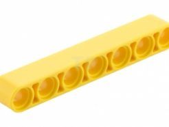 Lego alkatrész - Yellow Technic, Liftarm 1x7 Thick