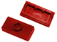 Lego alkatrész - Dark Red Plate, Modified 1x2 with 1 Stud with Groove and Bottom Stud Holder (Jumper)