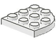 Lego alkatrész - White Plate, Round Corner 3x3
