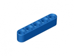Lego alkatrész - Blue Technic, Liftarm 1x5 Thick