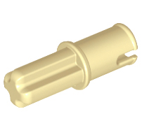 Lego alkatrész - Tan Technic, Axle Pin without Friction Ridges Lengthwise