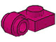 Lego alkatrész - Magenta Plate, Modified 1x1 with Clip Light - Thick Ring