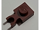 Lego alkatrész - Reddish Brown Plate, Modified 1x1 with Clip Vertical - Type 2 (thin U clip)