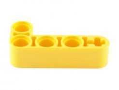 Lego alkatrész - Yellow Technic, Liftarm 2x4 L-Shape Thick
