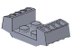 Lego alkatrész - Light Bluish Gray Plate, Modified 2x2 with Grills