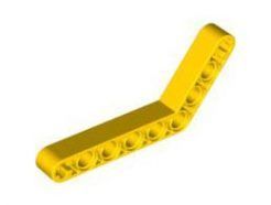 Lego alkatrész - Yellow Technic, Liftarm 1x9 Bent (6 - 4) Thick