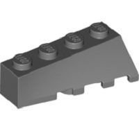 Lego alkatrész - Dark Bluish Gray Wedge 4x2 Sloped Left