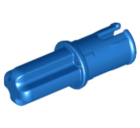 Lego alkatrész - Blue Technic, Axle Pin with Friction Ridges Lengthwise