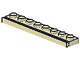 Lego alkatrész - Tan Plate, Modified 1x8 with Door Rail