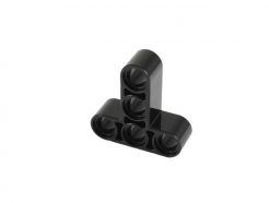 Lego alkatrész - Black Technic, Liftarm 3x3 T-Shape Thick