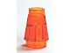 Lego alkatrész - Trans-Neon Orange Cone 1x1 with Top Groove