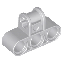 Lego alkatrész - Light Bluish Gray Technic, Axle and Pin Connector Perpendicular Triple