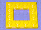 Lego alkatrész - Yellow Plate, Modified 4x4 with 2 x 2 Cutout