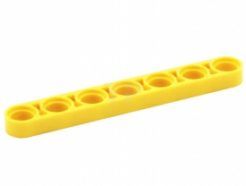 Lego alkatrész - Yellow Technic, Liftarm 1x7 Thin