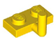Lego alkatrész - Yellow Plate, Modified 1x2 with Arm Up (Horizontal Arm Length 5mm)