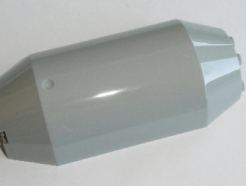 Lego alkatrész - Light Bluish Gray Cylinder Half 3x6x10 with 1x2 Cutout