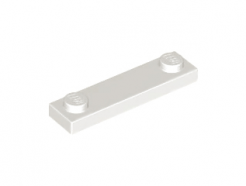 Lego alkatrész - White Plate, Modified 1x4 with 2 Studs