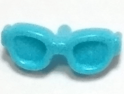 Lego alkatrész - Medium Azure Friends Accessories Glasses, Oval Shaped with Pin