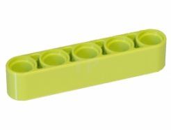 Lego alkatrész - Lime Technic, Liftarm 1x5 Thick