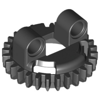 Lego alkatrész - Black Technic Turntable Small Top