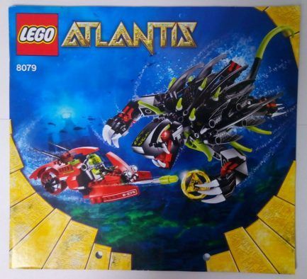 Lego Atlantis – Sérült Összeszerelési útmutató 8079