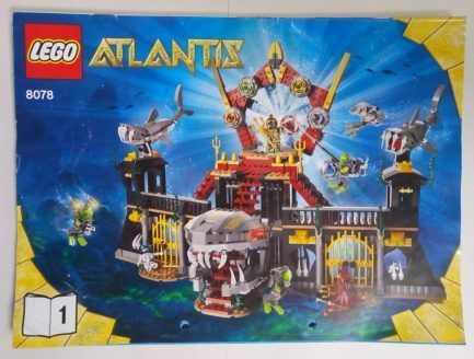 Lego Atlantis – Sérült Összeszerelési útmutató 8078-1